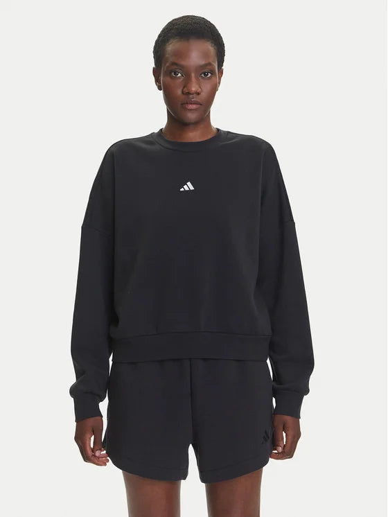 Adidas Essentials, Felpa Donna - Beige, Nero