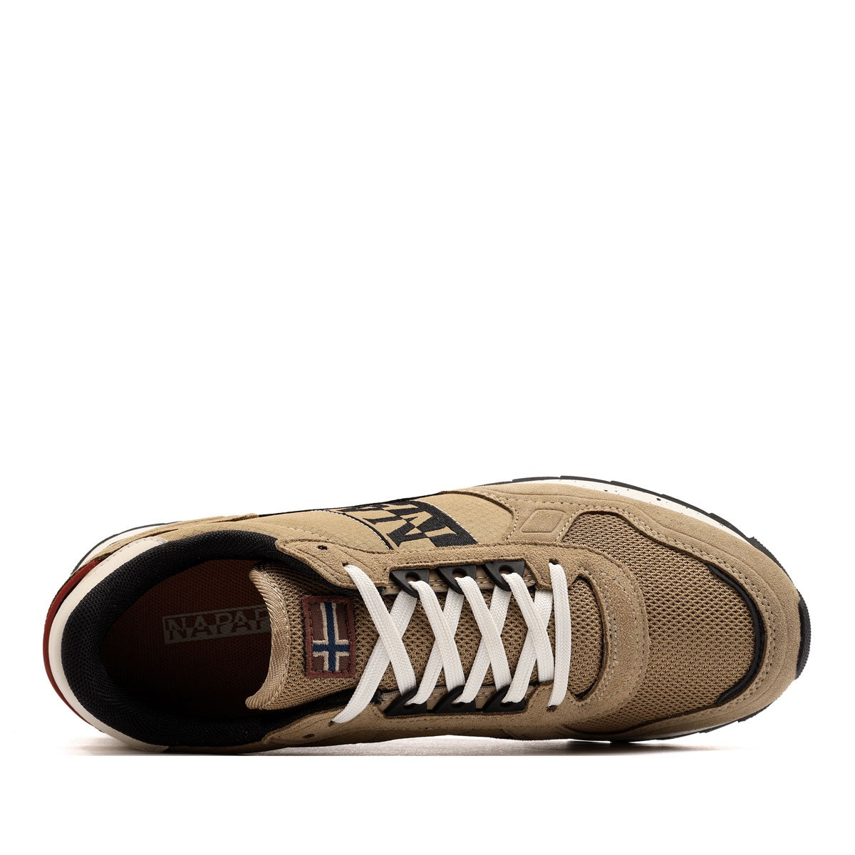 Sneaker Uomo Napapijri Valor Grigie Beige e Blu in Ripstop - vista 15