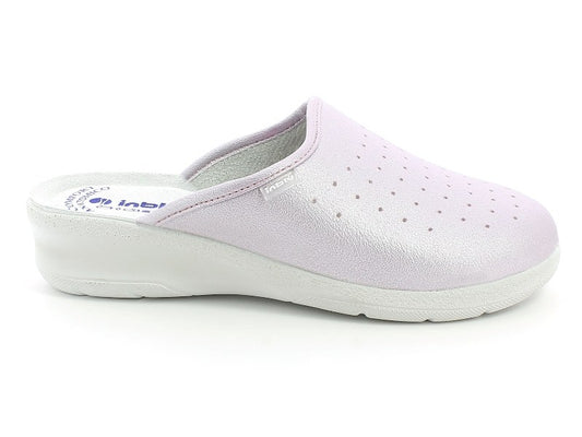 Inblu 5033N, Zoccoli Colorati Classici Con Plantare In Vera Pelle - Rosa, Jeans