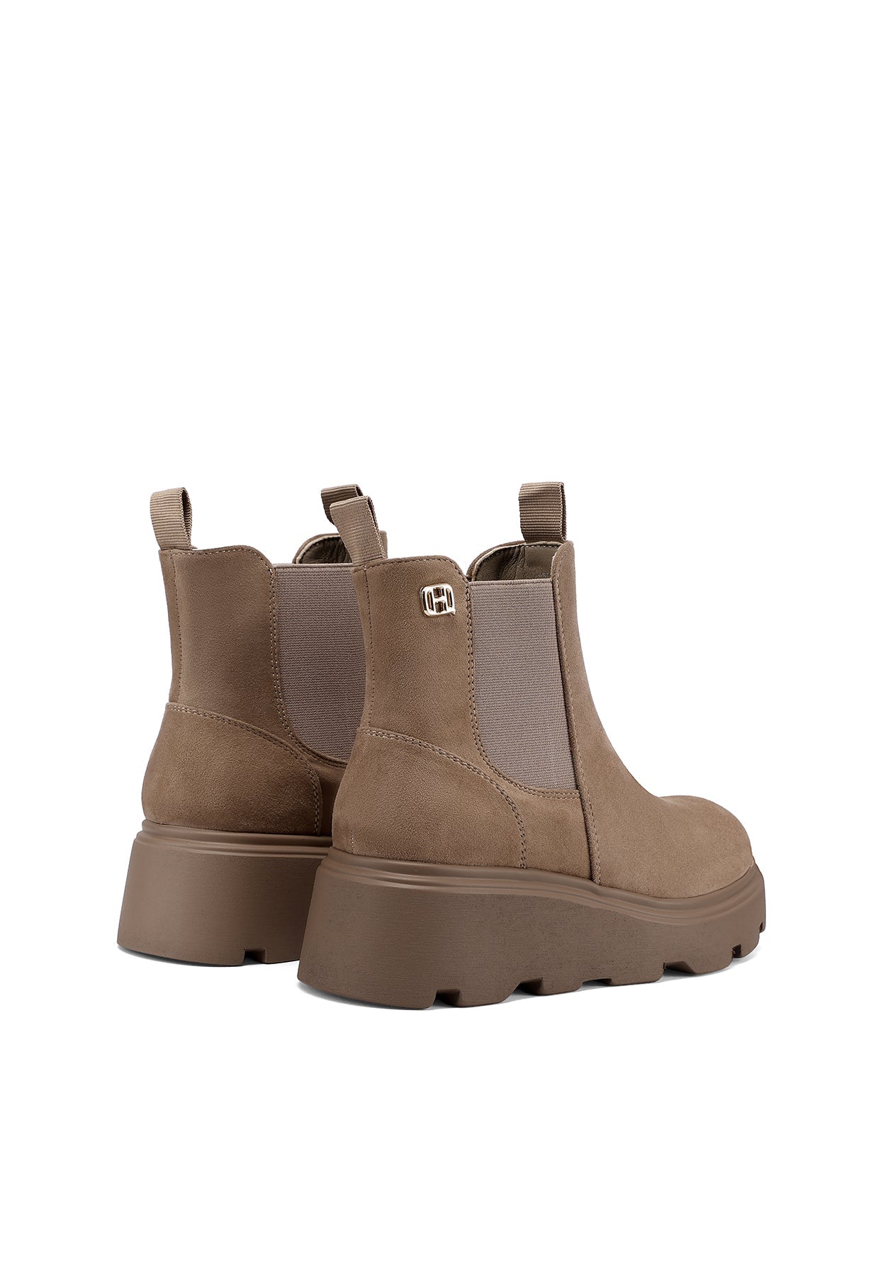 QUEEN HELENA X35-90, Stivaletti Chelsea Donna Platform - Nero, Khaki, Marrone