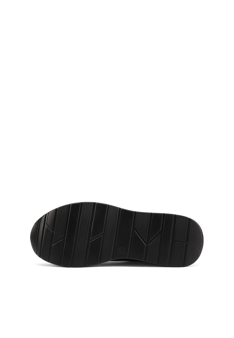 QUEEN HELENA X35-25, Sneaker Donna Platform Taupe Con Zip Laterale - Marrone, Nero