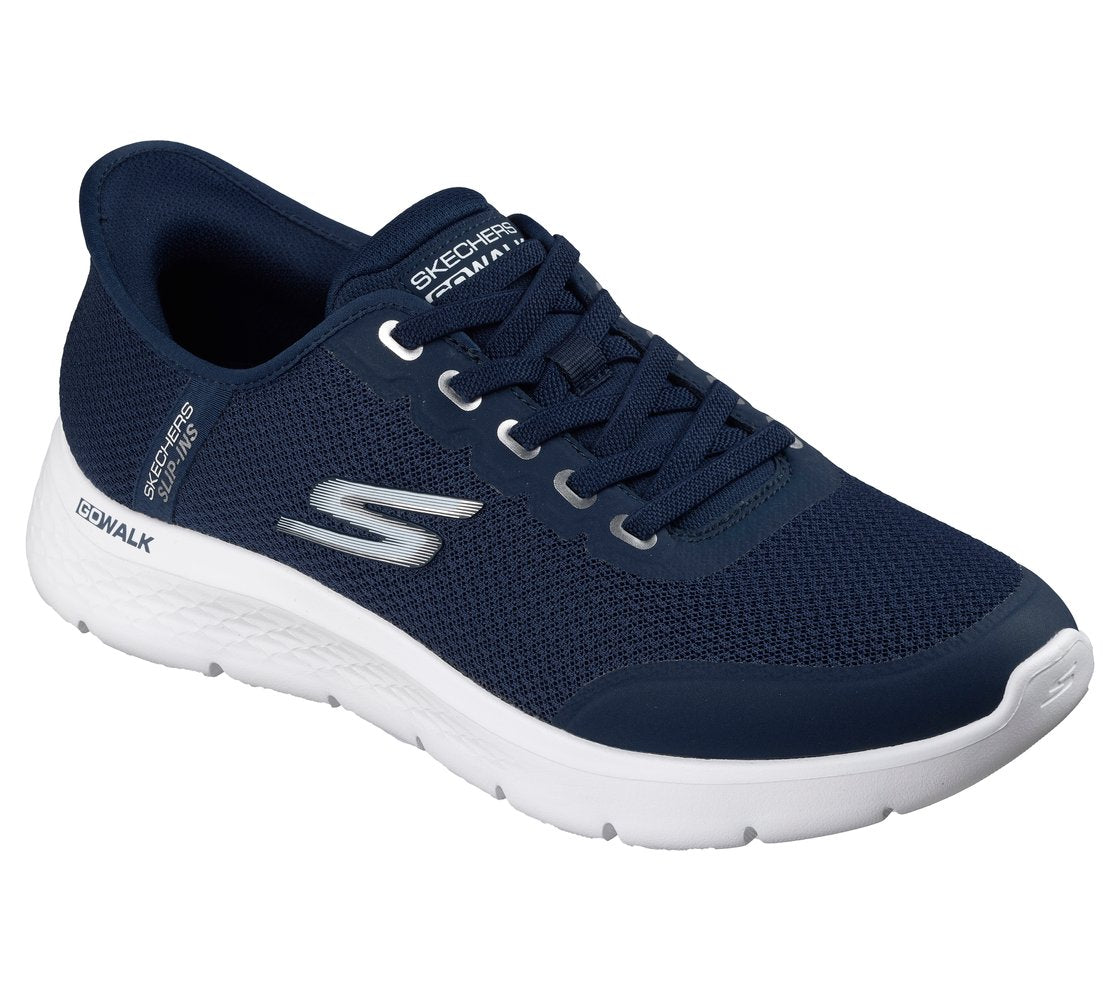 Skechers 216332 Go Walk Flex Netro, Fitness Uomo Slip-Ins, Blu, Nero