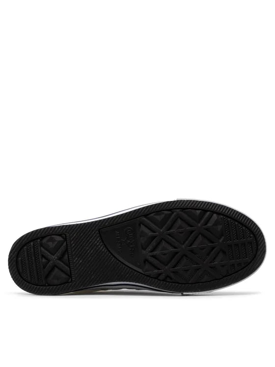 Converse Ctas Eva Lift Ox, Sneaker In Tela - Bianco, Nero