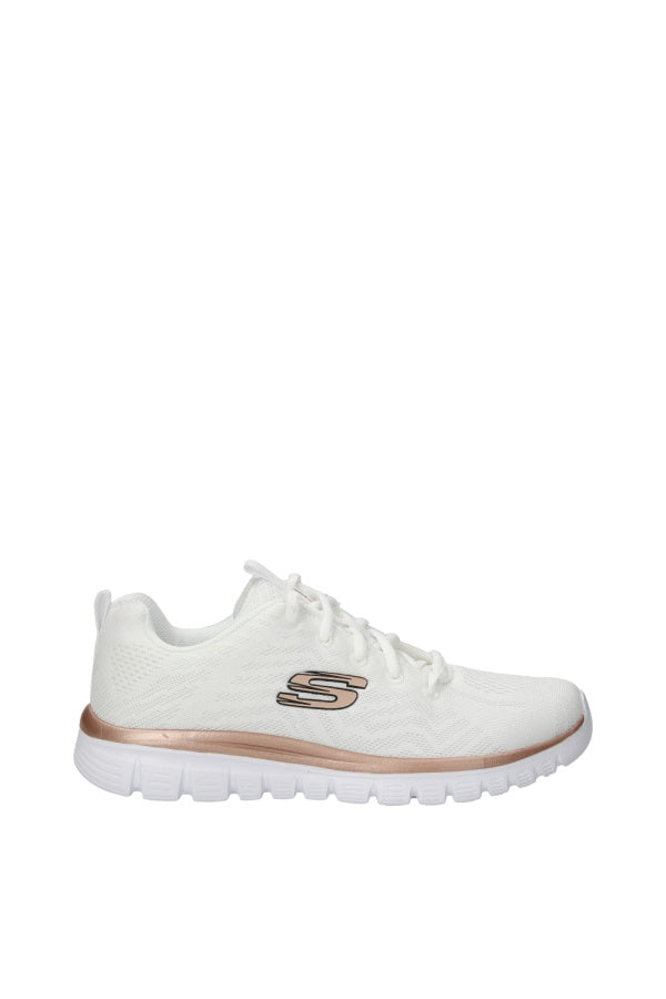 Skechers 12615 Graceful Get Connected, Scarpe Da Ginnastica Donna - Nero, Bianco