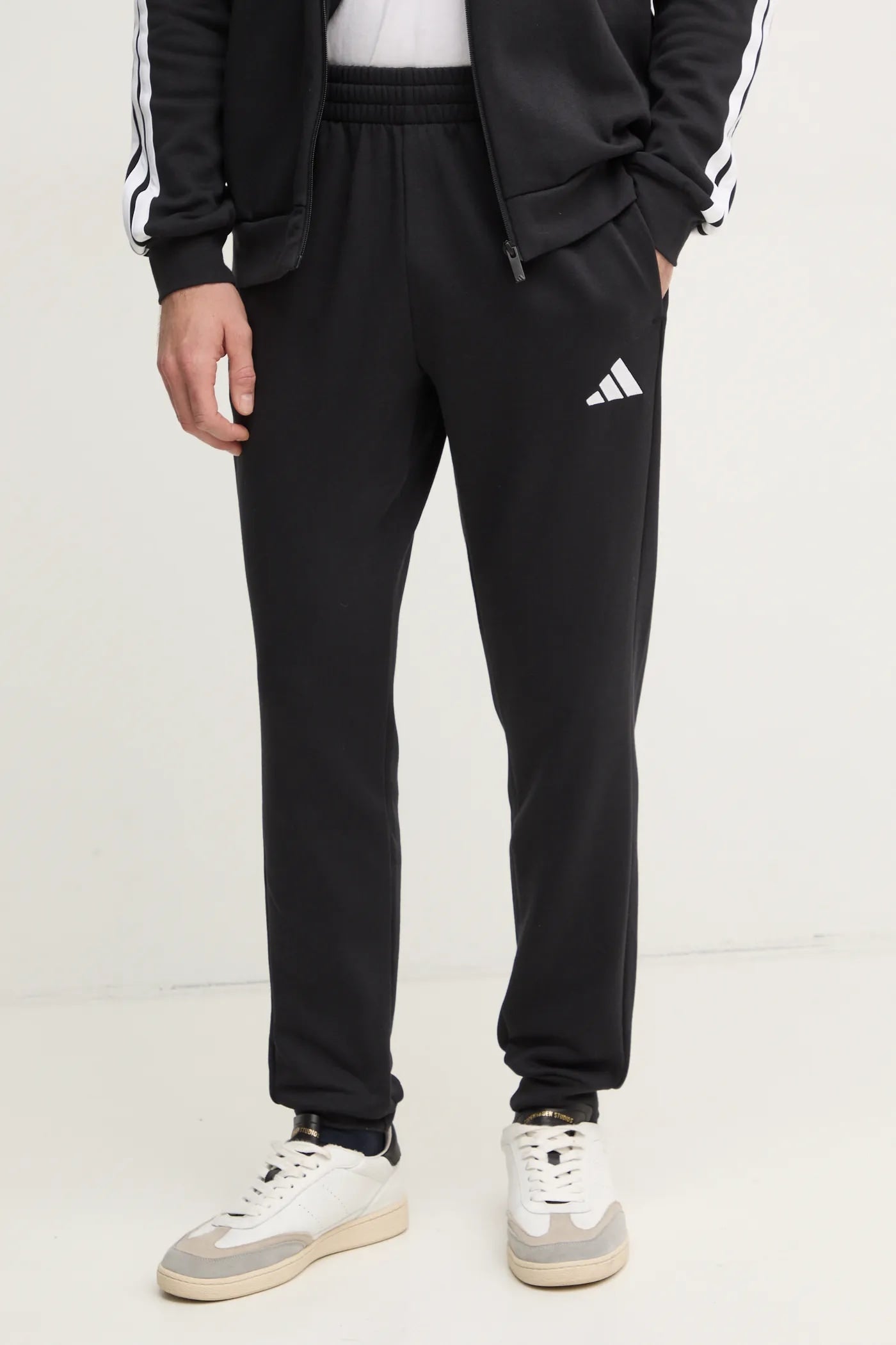 Adidas Tuta Sportswear Basic 3-Stripes Fleece, Tuta Uomo - Nero