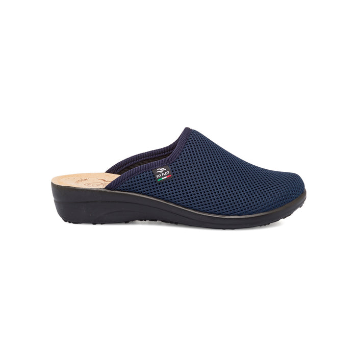 FlyFlot T5 368 FE, Ciabatta Da Donna in Rete Elastica - Blu, Nero