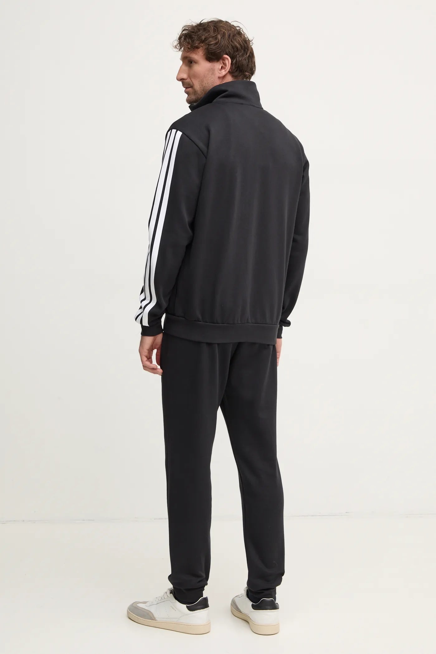 Adidas Tuta Sportswear Basic 3-Stripes Fleece, Tuta Uomo - Nero