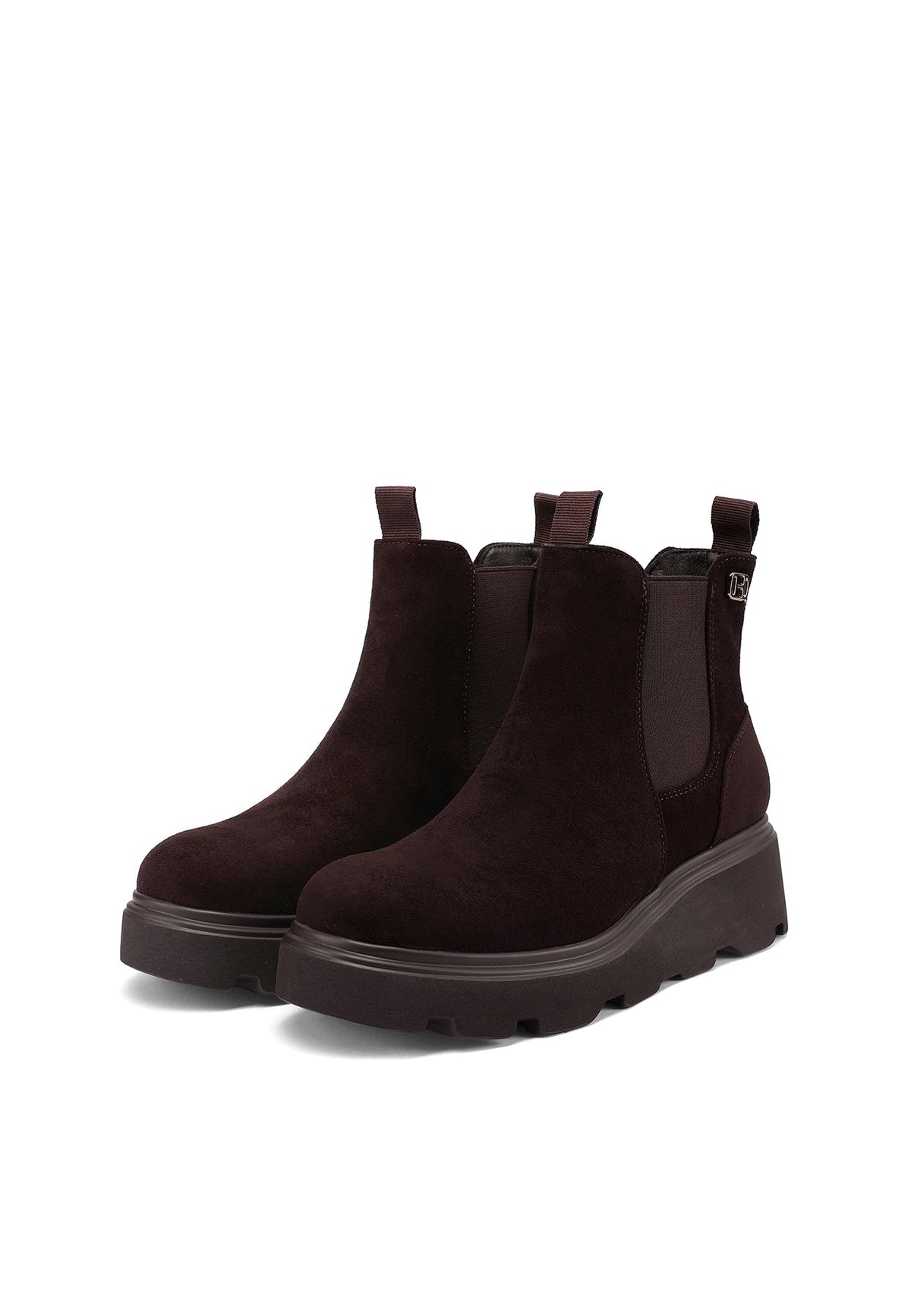 QUEEN HELENA X35-90, Stivaletti Chelsea Donna Platform - Nero, Khaki, Marrone