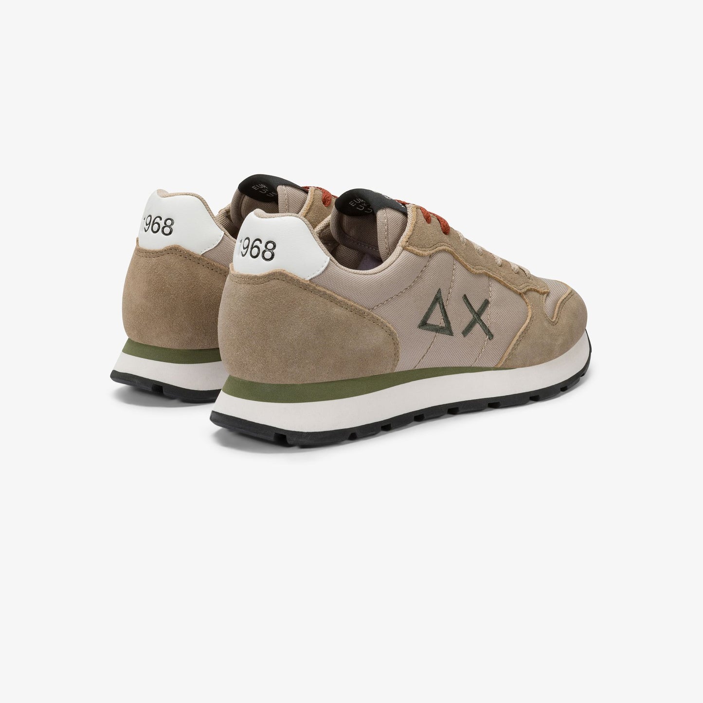 Sun68 Tom, Sneaker Uomo in Nylon e Suede - Bianco, Navy, Nero, Grigio, Verde, Beige