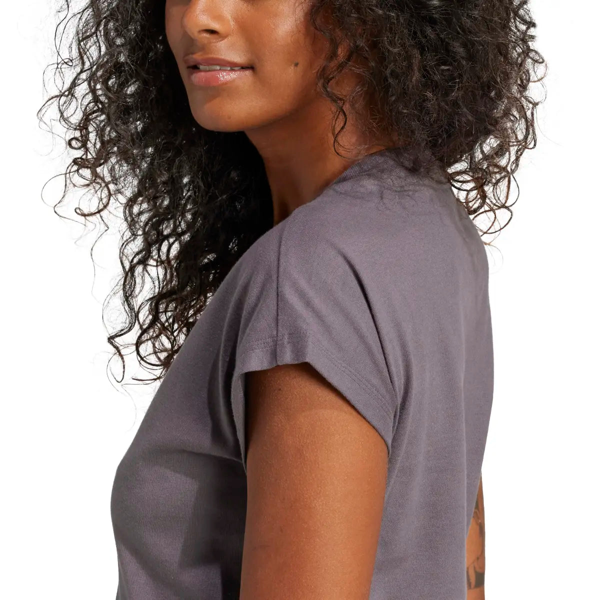 Adidas Essentials, T-Shirt Donna Slim - Grigio