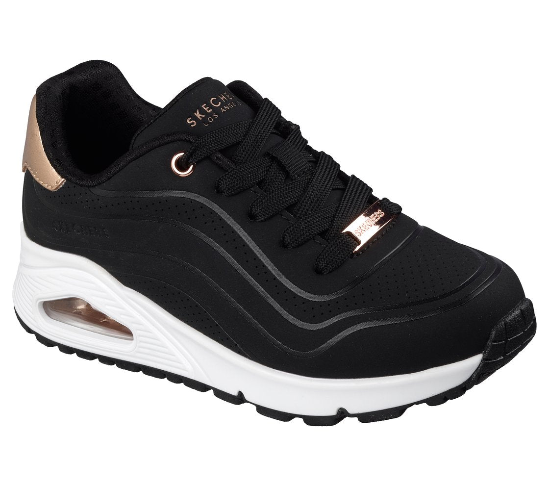 Skechers 310286 Uno Gen1 Wave, Fitness Donna - Bianco, Nero