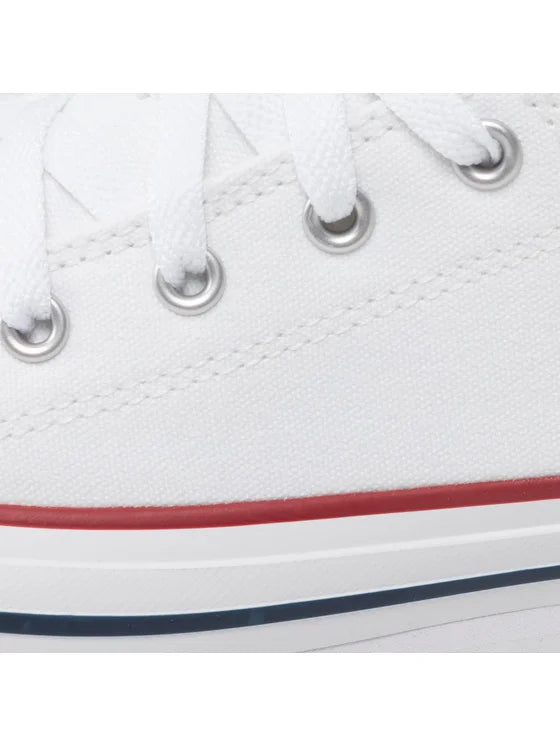 Converse Ctas Eva Lift Ox, Sneaker In Tela - Bianco, Nero