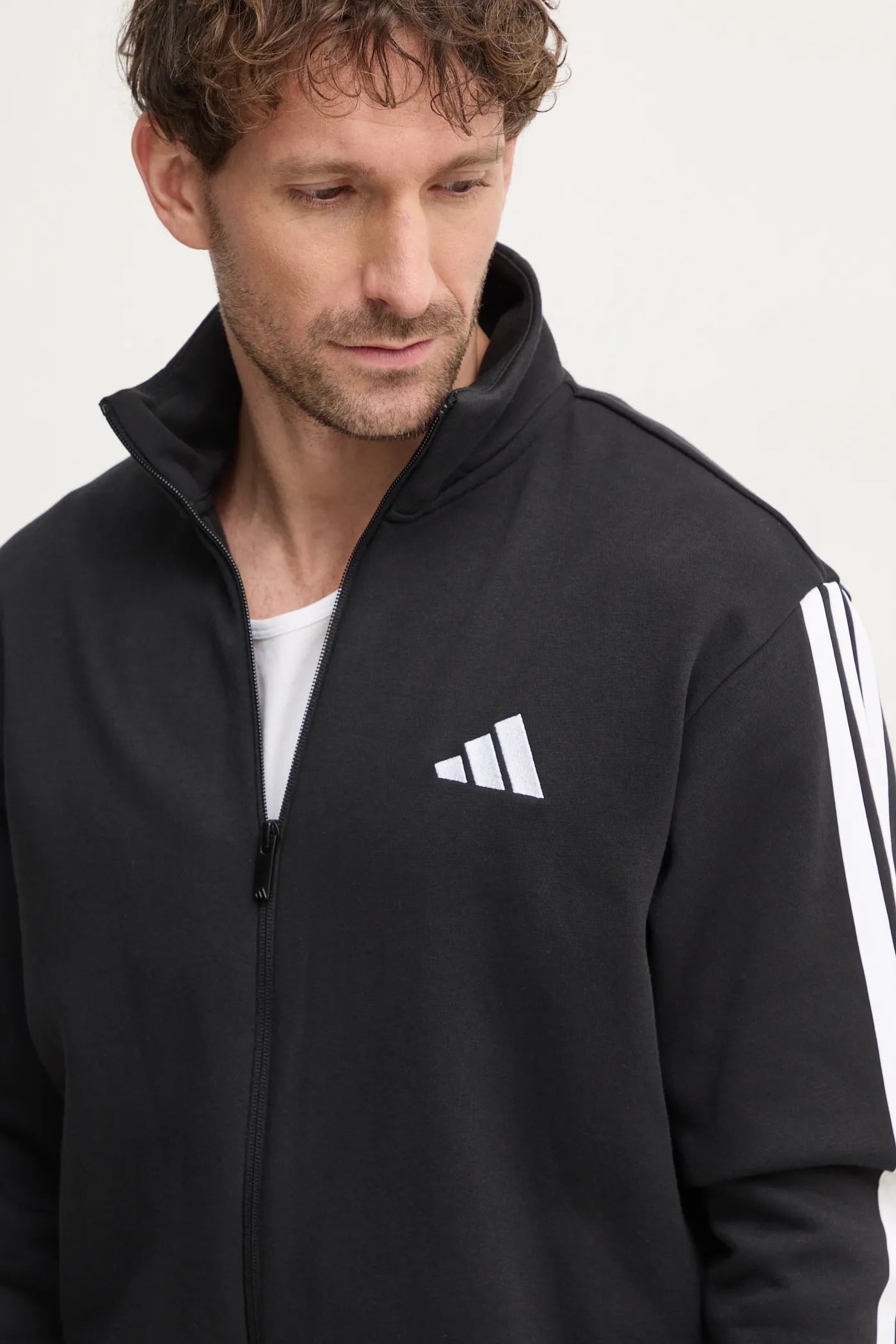 Adidas Tuta Sportswear Basic 3-Stripes Fleece, Tuta Uomo - Nero