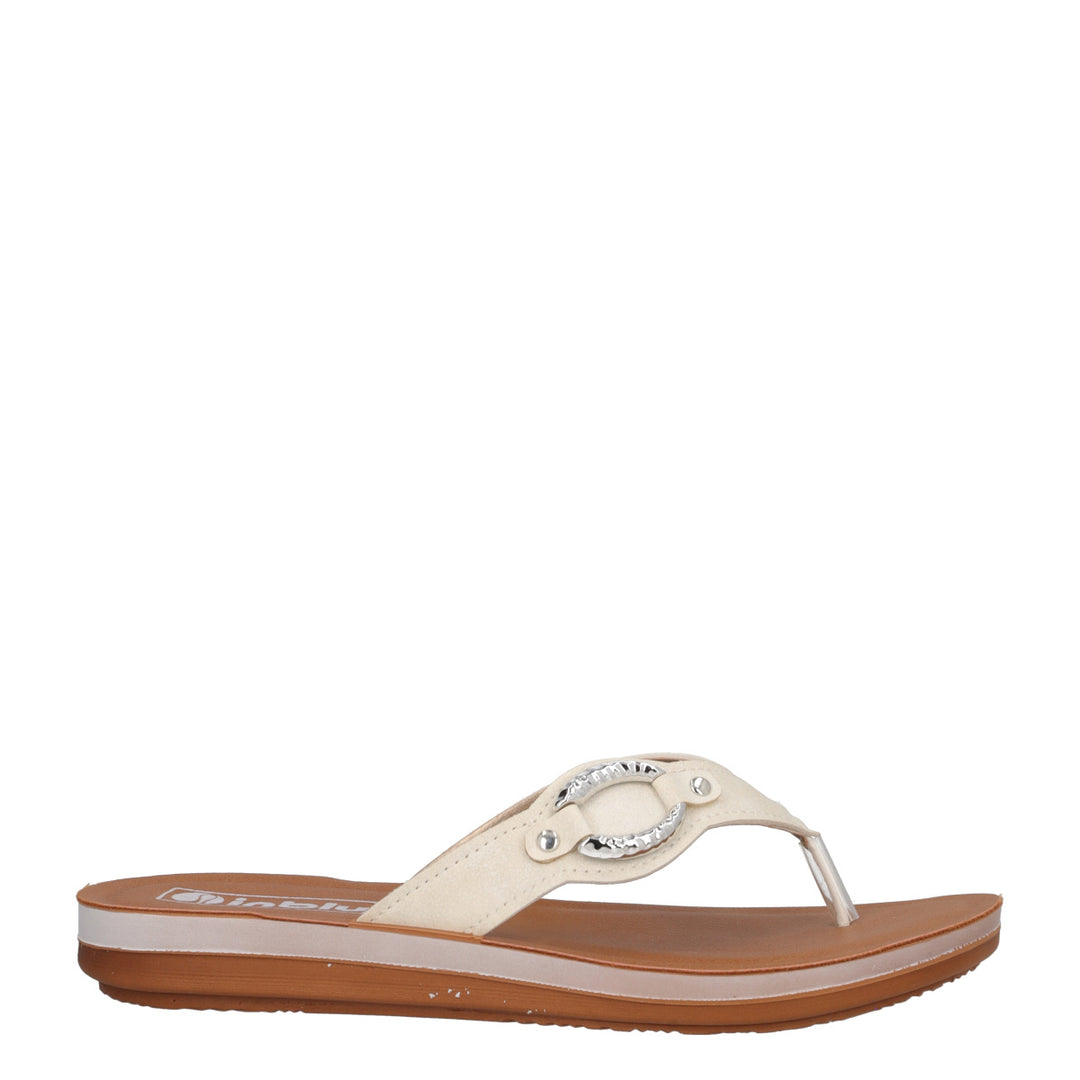 Inblu ZO19, Infradito Donna - Nero, Bianco, Bronzo