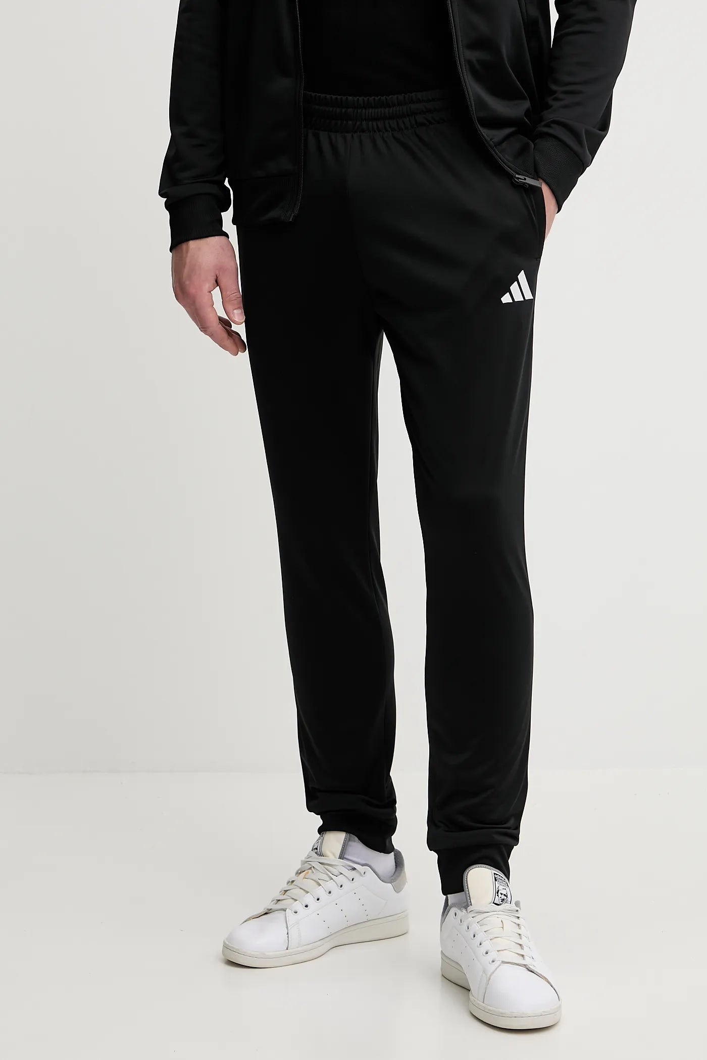 Adidas Basic Linear Logo, Tuta Da Ginnastica Uomo - Nero, Blu, Grigio