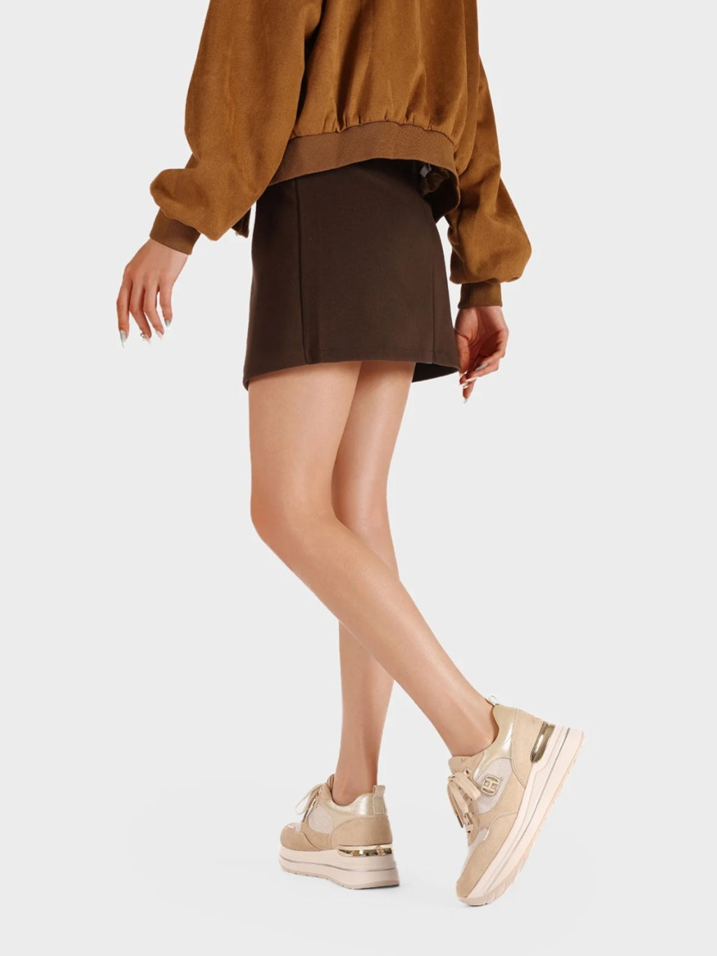 QUEEN HELENA (X33-20), Sneaker Donna Elegante Con Zeppa