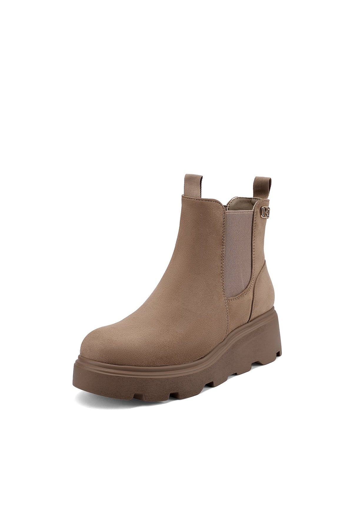 QUEEN HELENA X35-90, Stivaletti Chelsea Donna Platform - Nero, Khaki, Marrone