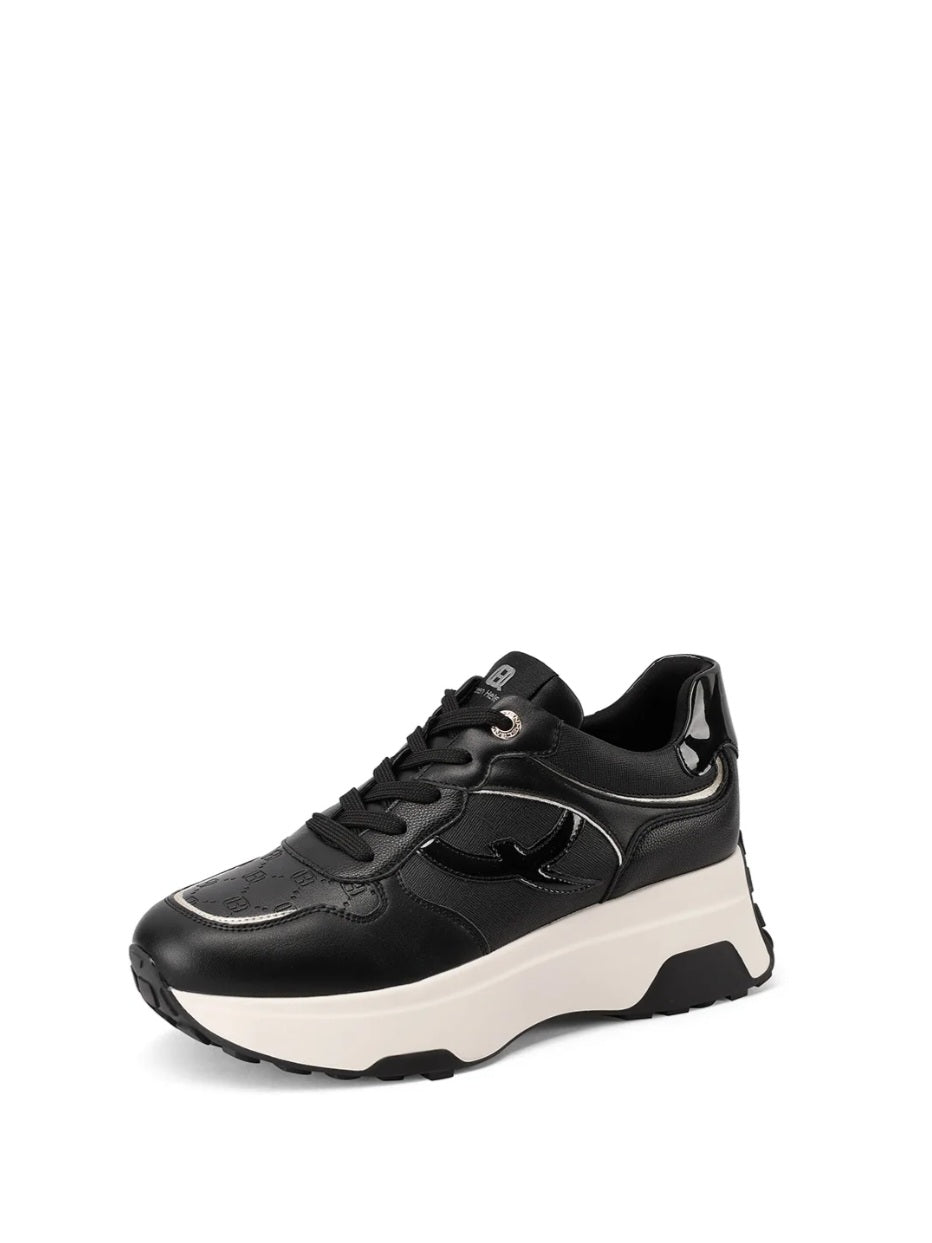 QUEEN HELENA (X33-25), Sneaker Platform - Beige, Nero