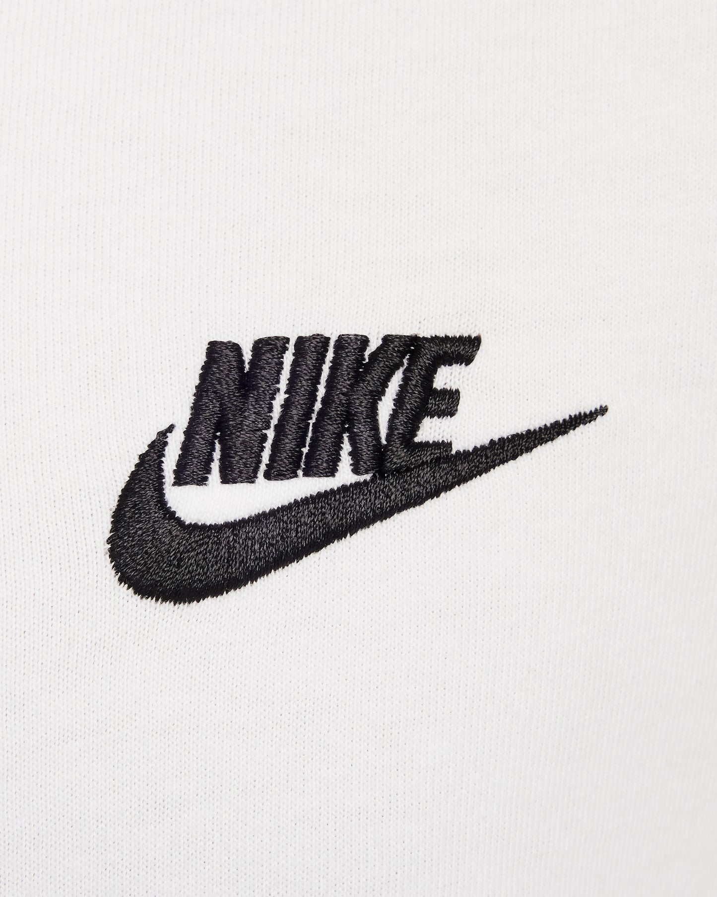 Nike Sportswear, T-Shirt Bambini Con Logo Cucito - Bianco, Nero