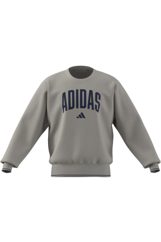 Adidas M Collegiate, Felpa Uomo Girocollo- Alluminio
