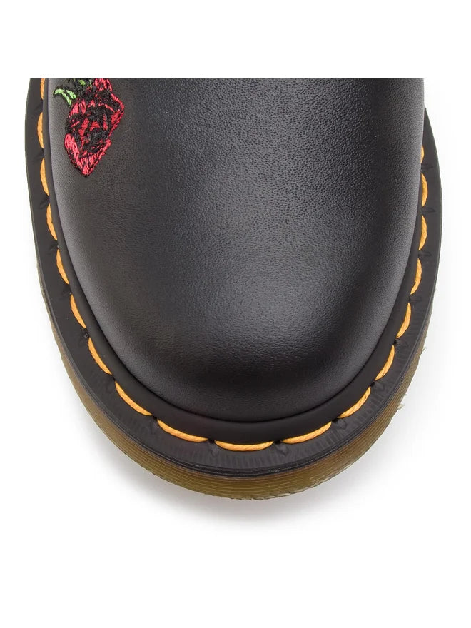 Dr. Martens 1460 Vonda Floral, Anfibi in Pelle Con Fiori - Nero