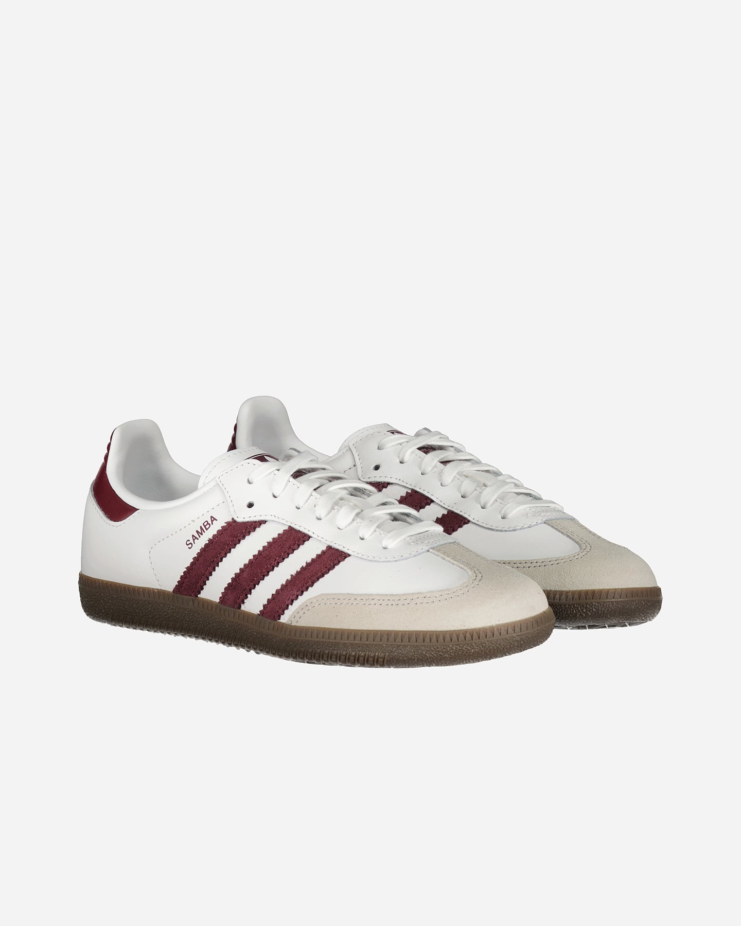 Adidas Samba OG J, Sneaker Donna - Bianco/Bordeaux
