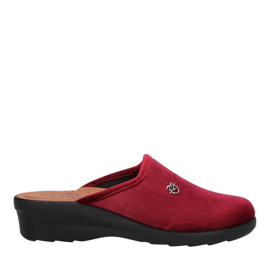 FlyFlot Narbolia L7 X67 PE, Pantofola Donna in Velluto - Bordo, Nero, Rovere, Blu