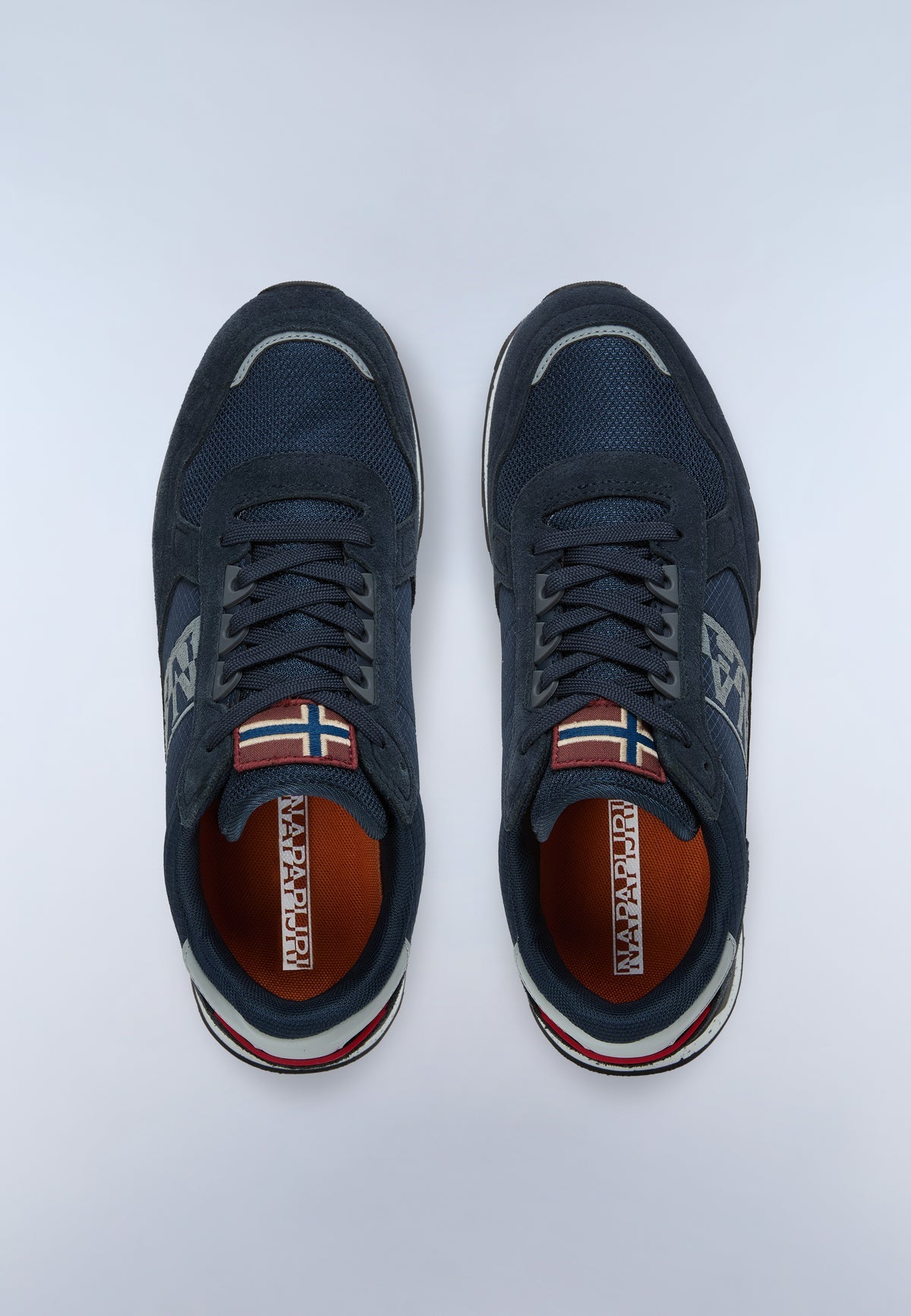 Sneaker Uomo Napapijri Valor Grigie Beige e Blu in Ripstop - vista 19