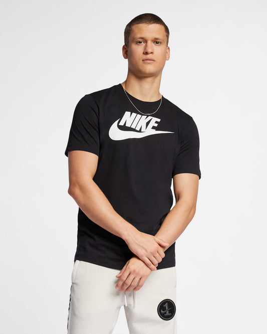 Nike SportSwear, T-Shirt Uomo Con Logo Stampato - Bianco, Nero
