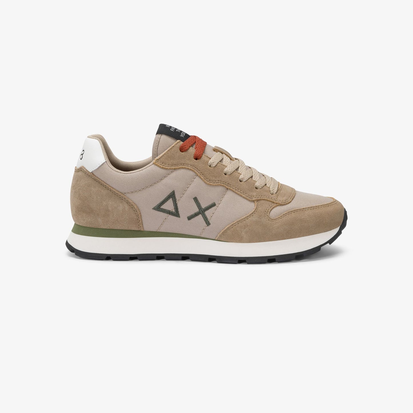 Sun68 Tom, Sneaker Uomo in Nylon e Suede - Bianco, Navy, Nero, Grigio, Verde, Beige