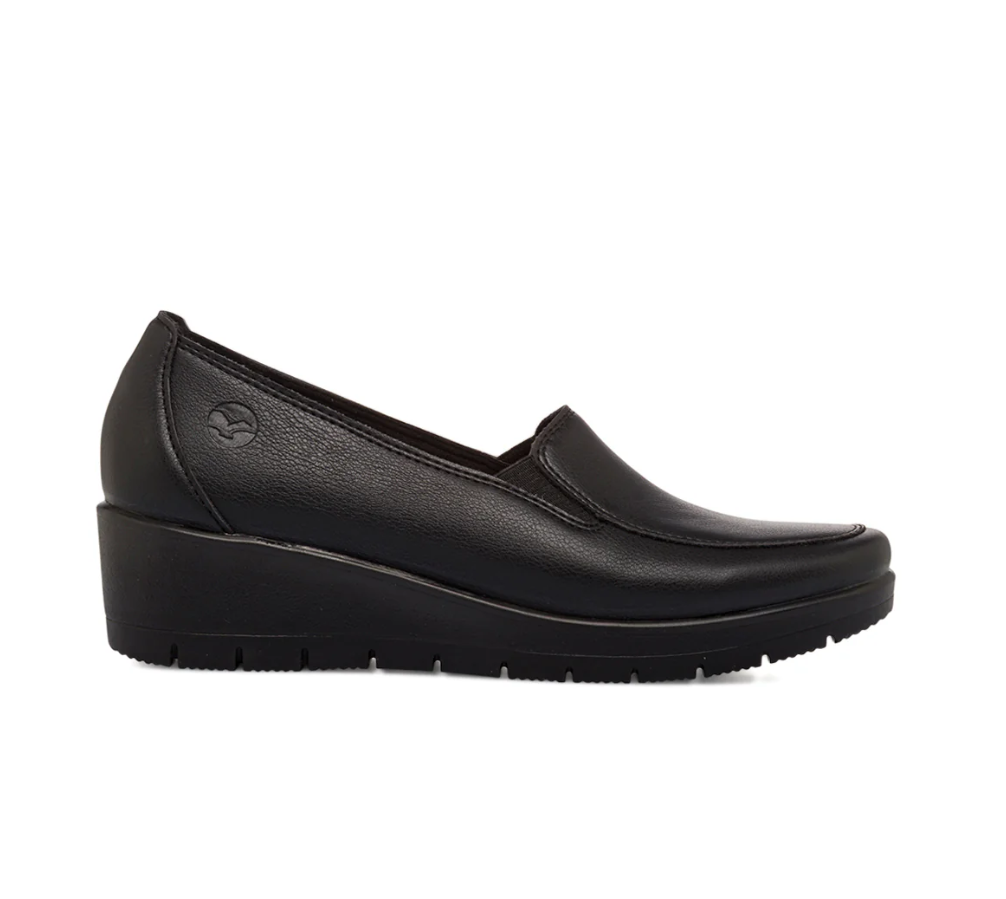 FlyFlot Teana 18 Z31 2X, Mocassino Donna Con Zeppa - Nero