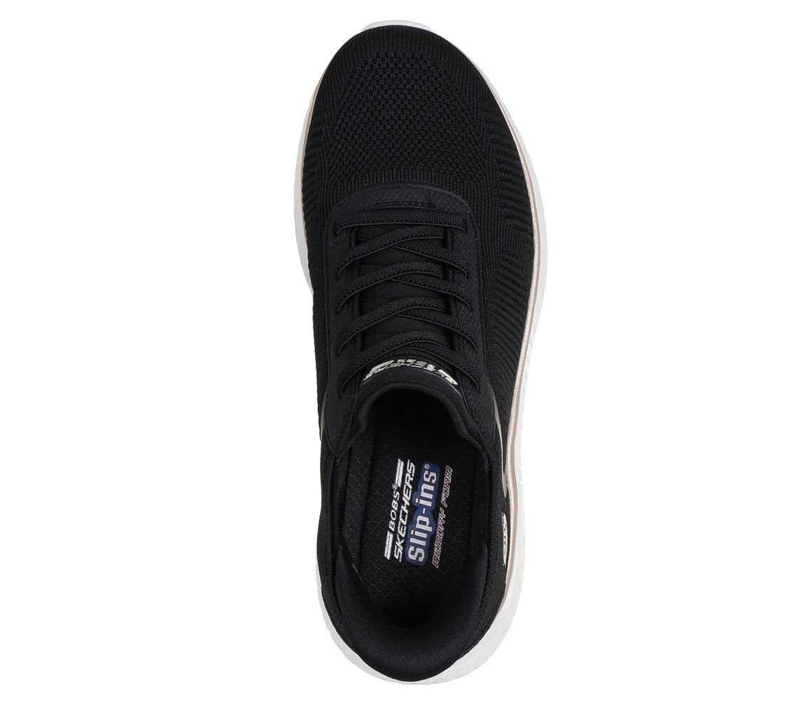 Skechers 117497 Bobs Squad Chaos Current Muse, Fitness Donna Slip-Ins - Nero