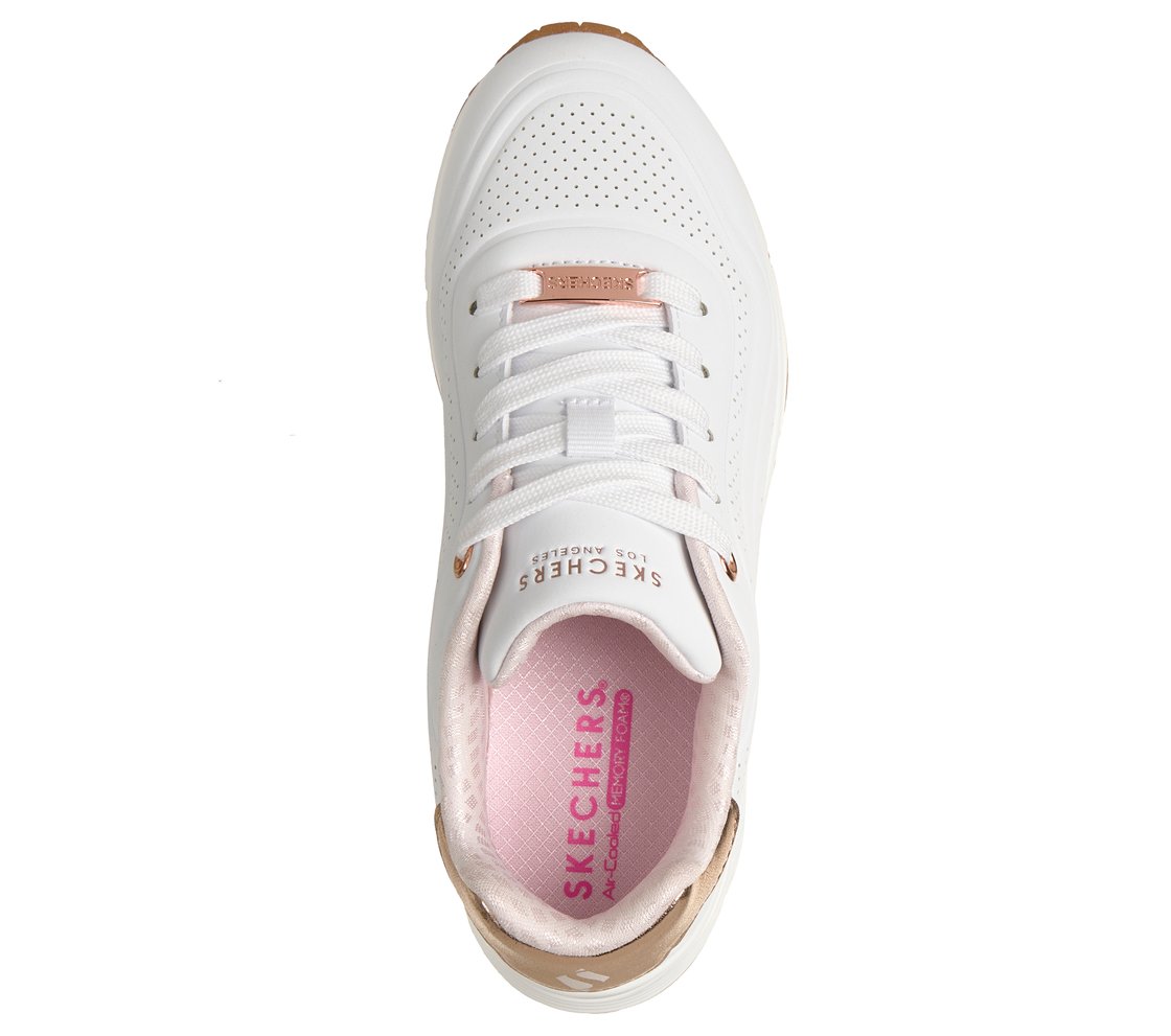 Skechers 310286 Uno Gen1 Wave, Fitness Donna - Bianco, Nero