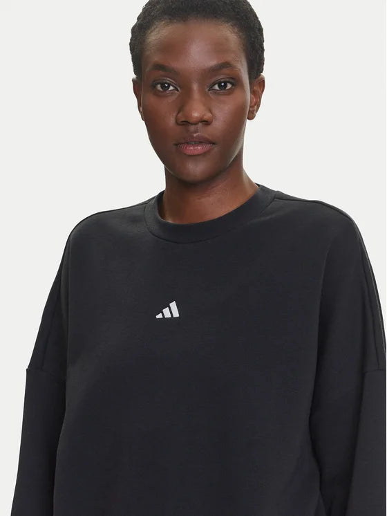 Adidas Essentials, Felpa Donna - Beige, Nero