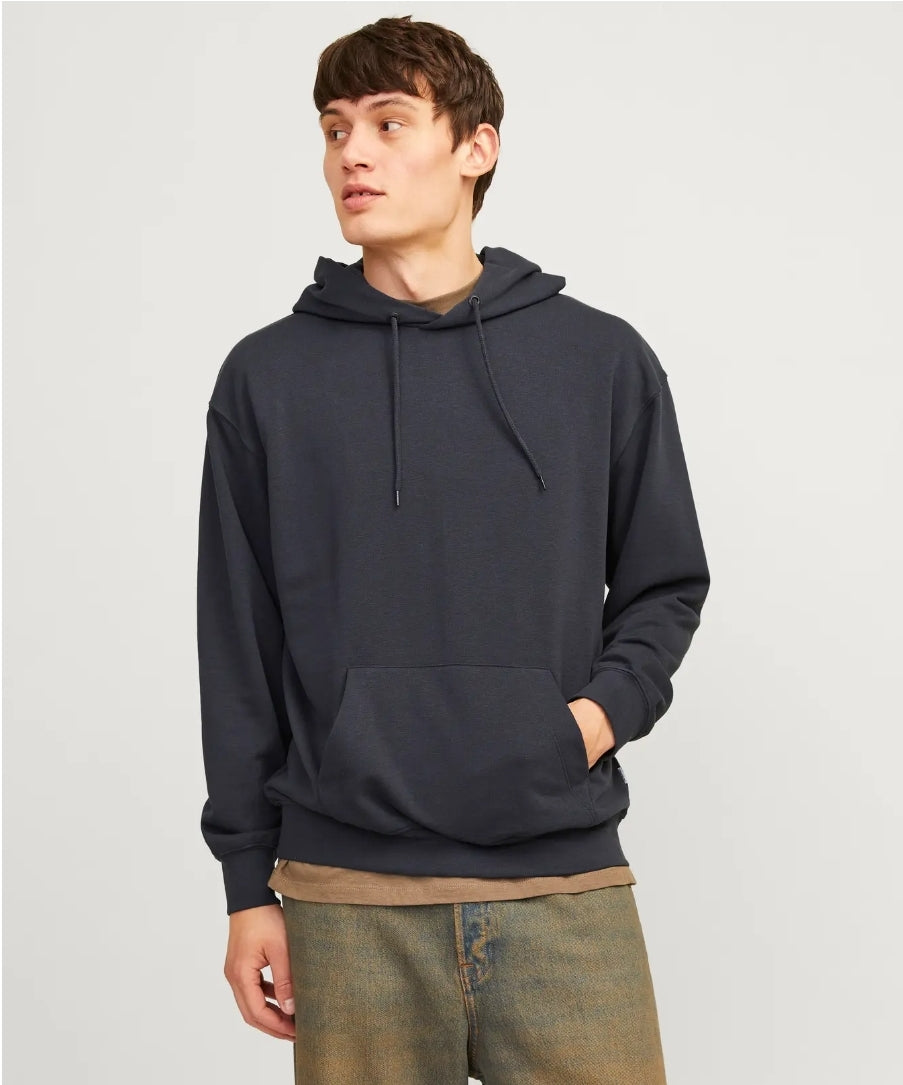 Jack&Jones JJECHARGE SWEAT HOOD NOOS, Felpa Garzata Uomo - Nero, Beige, Blu