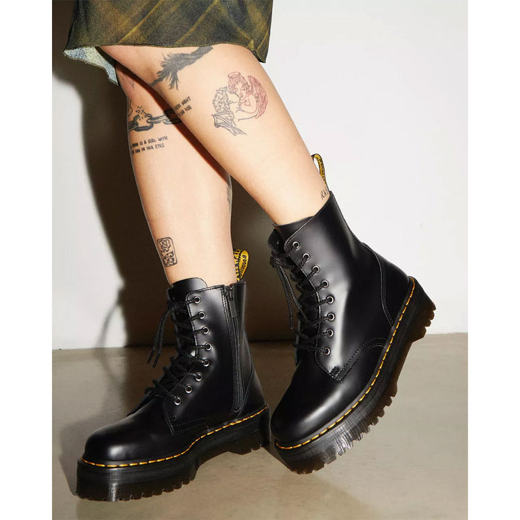 Dr. Martens Jadon, Anfibi in Pelle Lucida - Nero