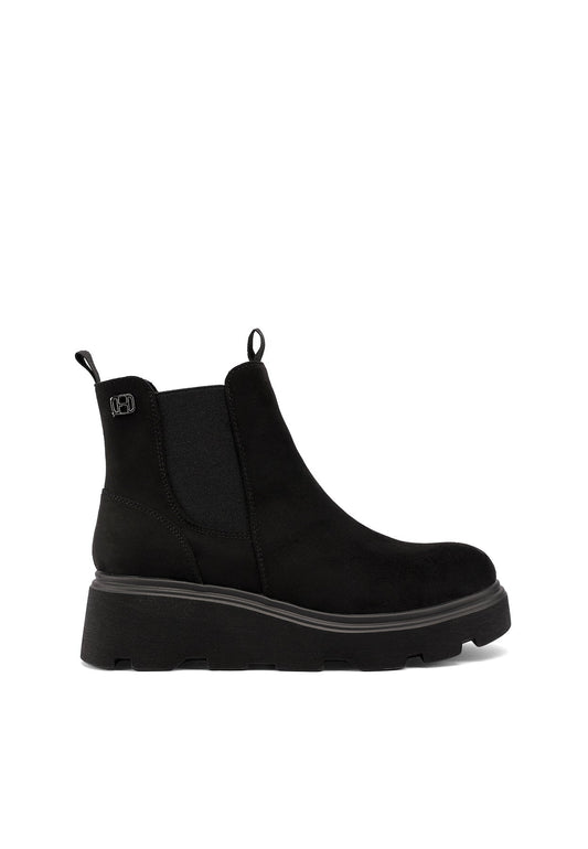QUEEN HELENA X35-90, Stivaletti Chelsea Donna Platform - Nero, Khaki, Marrone