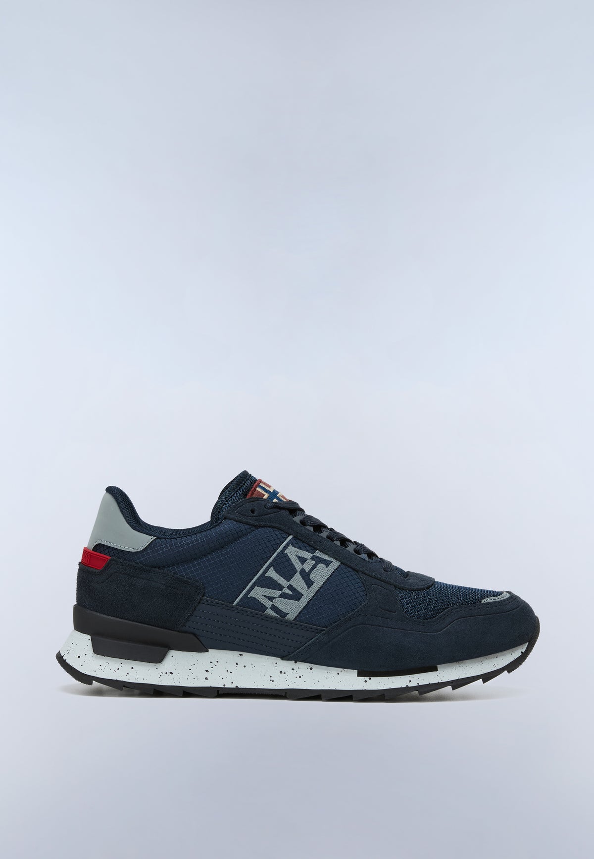 Sneaker Uomo Napapijri Valor Grigie Beige e Blu in Ripstop - vista 11