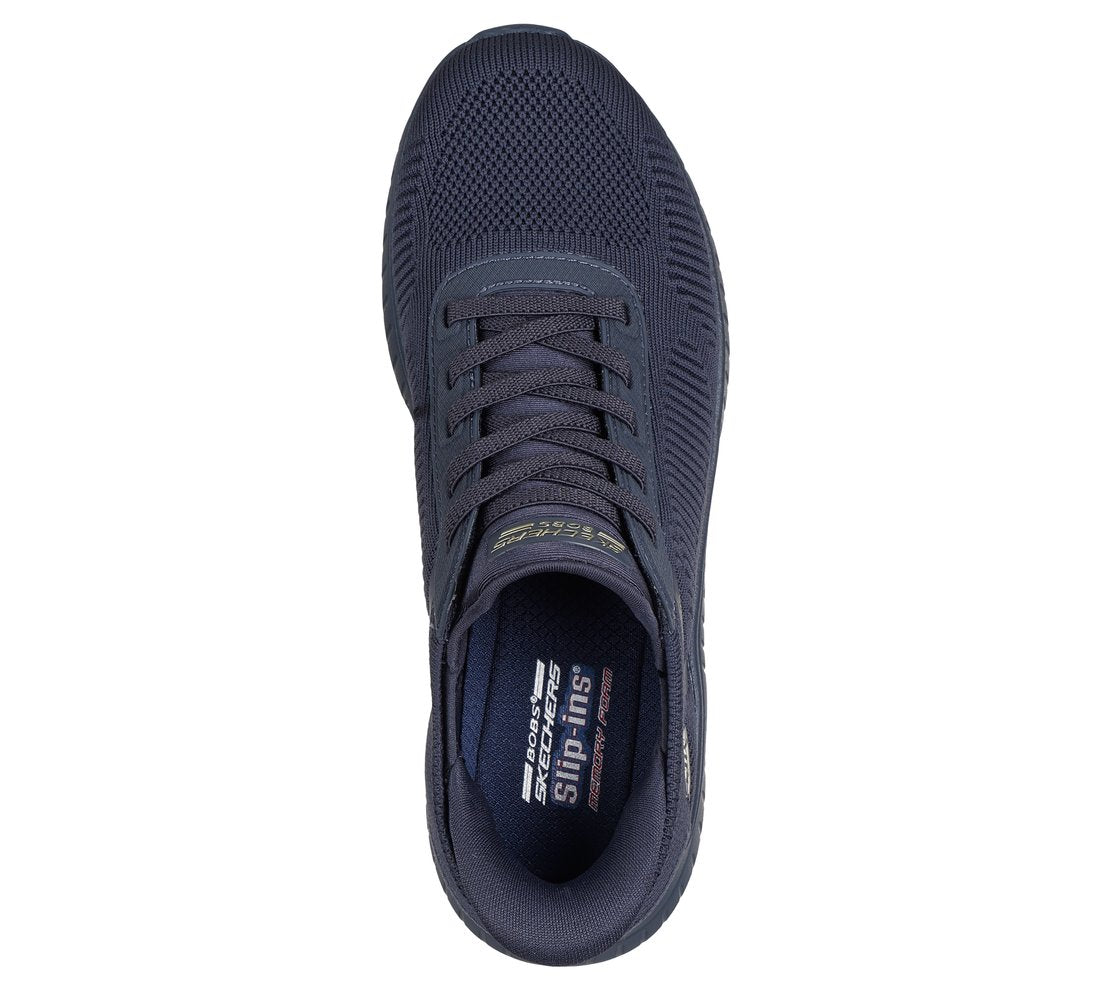 Skechers Bobs Squad Chaos Current Muse 117497, Fitness Donna Slip Ins - Naturale, Blu Scuro