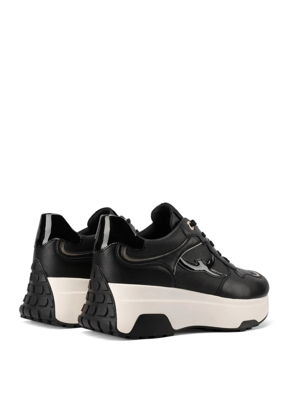 QUEEN HELENA (X33-25), Sneaker Platform - Beige, Nero