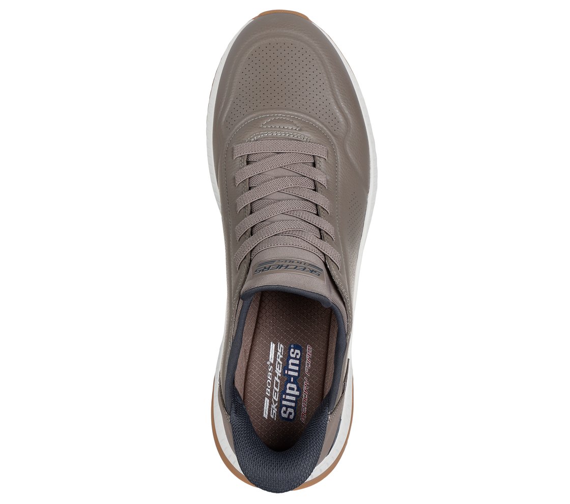 Skechers Bobs Squad 4 Direct Step 118424, Fitness Uomo Slip Ins - Taupe