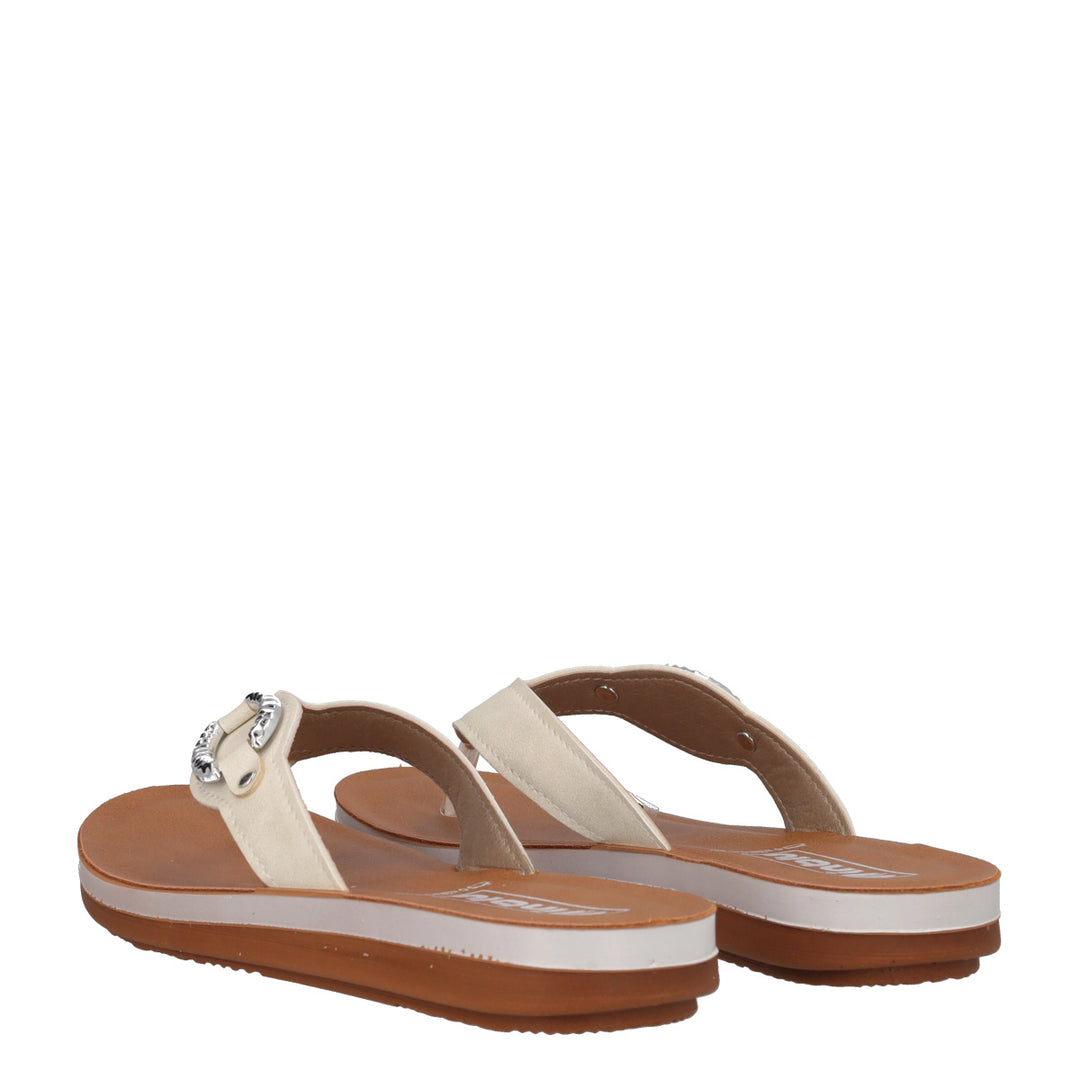 Inblu ZO19, Infradito Donna - Nero, Bianco, Bronzo