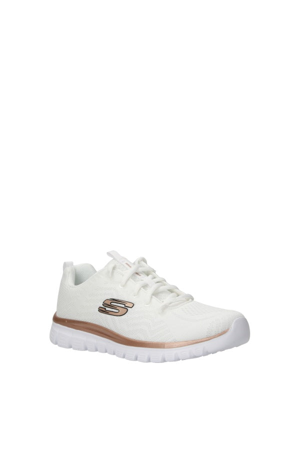 Skechers 12615 Graceful Get Connected, Scarpe Da Ginnastica Donna - Nero, Bianco