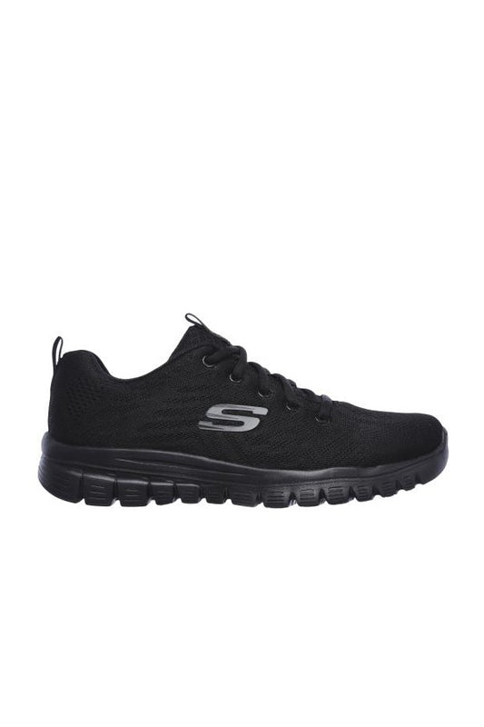 Skechers 12615 Graceful Get Connected, Scarpe Da Ginnastica Donna - Nero, Bianco