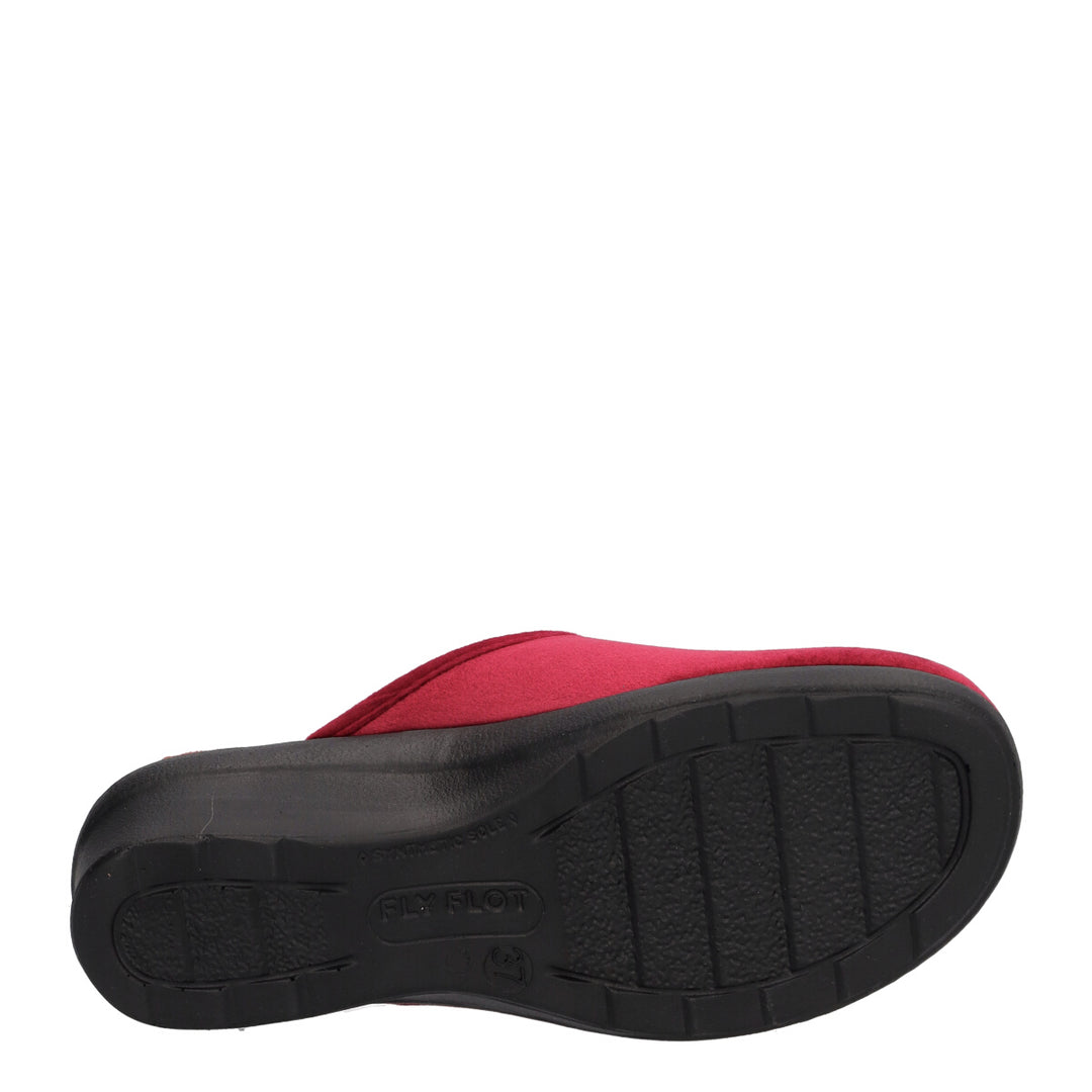 FlyFlot Narbolia L7 X67 PE, Pantofola Donna in Velluto - Bordo, Nero, Rovere, Blu