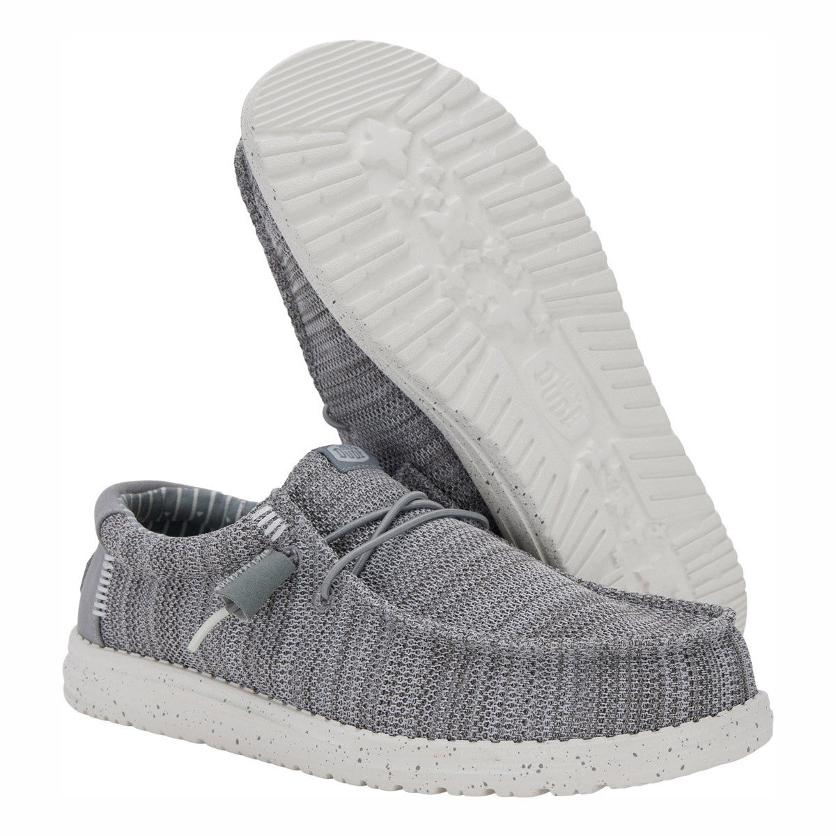 HEY DUDE Wally Stretch Sox - Navy, Grigio/Blu, Grigio/Bianco