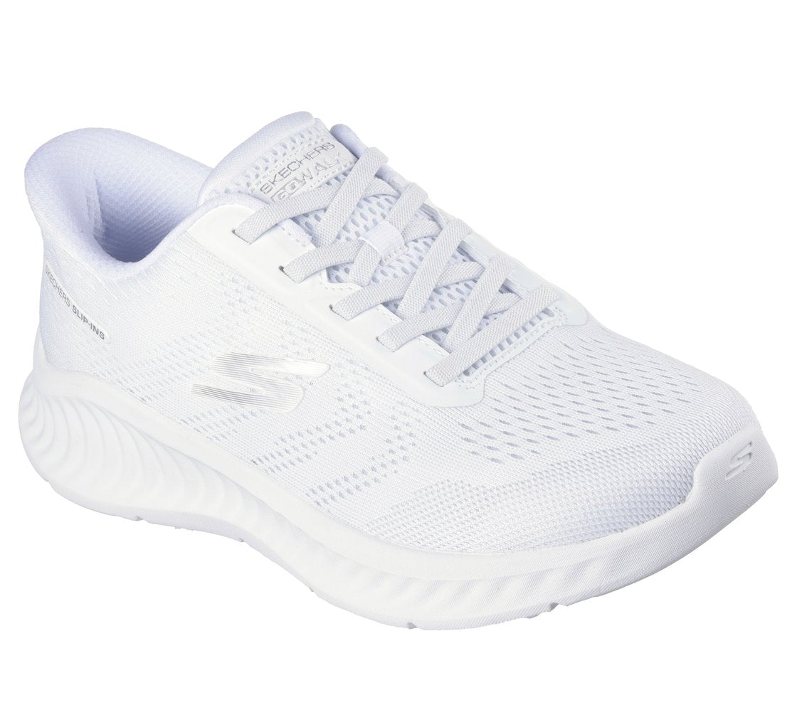 Skechers 125643 Go Walk Now Khloe, Fitness Donna Slip-Ins - Bianco