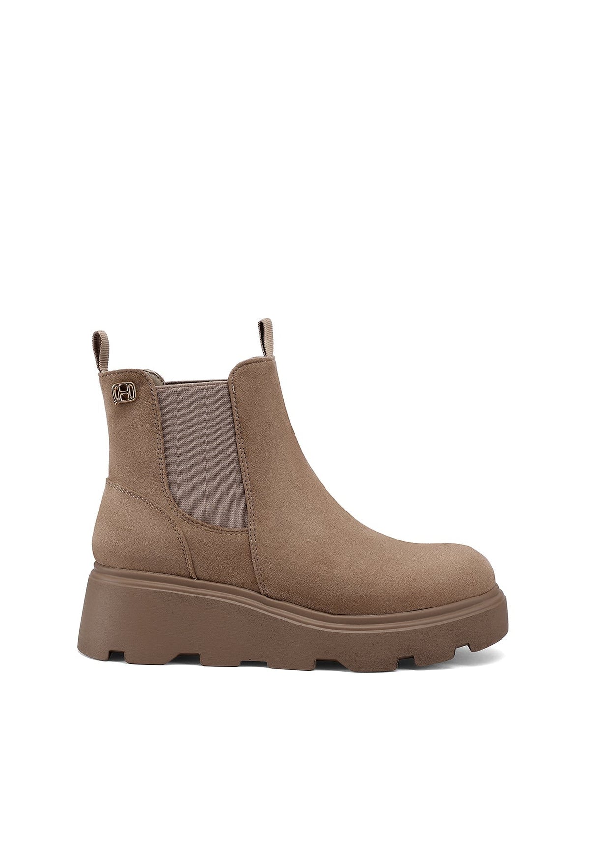 QUEEN HELENA X35-90, Stivaletti Chelsea Donna Platform - Nero, Khaki, Marrone