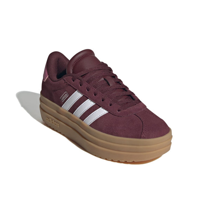 Adidas VL Court Bold, Sneaker Platform Donna - Bianco, Bordeaux