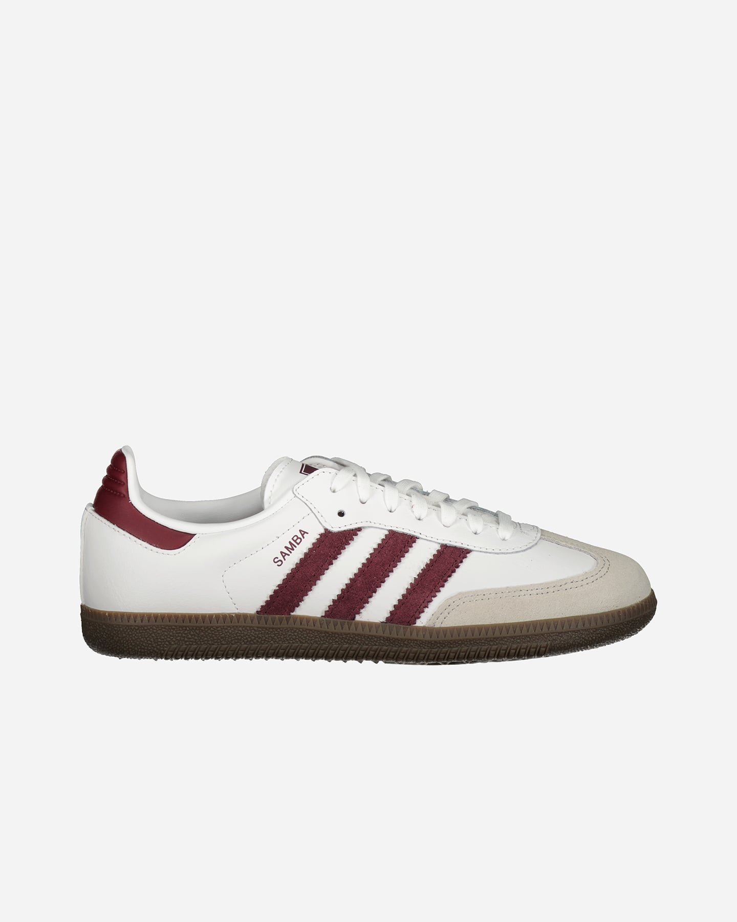 Adidas Samba OG J, Sneaker Donna - Bianco/Bordeaux